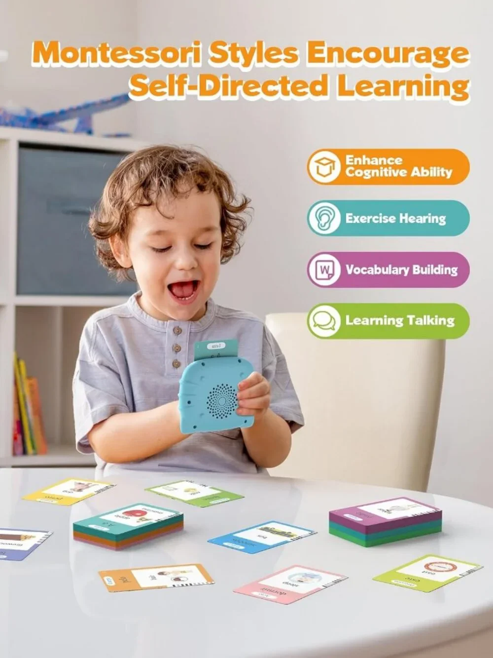 Bilingual Talking Flash Cards for Toddlers | 510 Words in Spanish & English